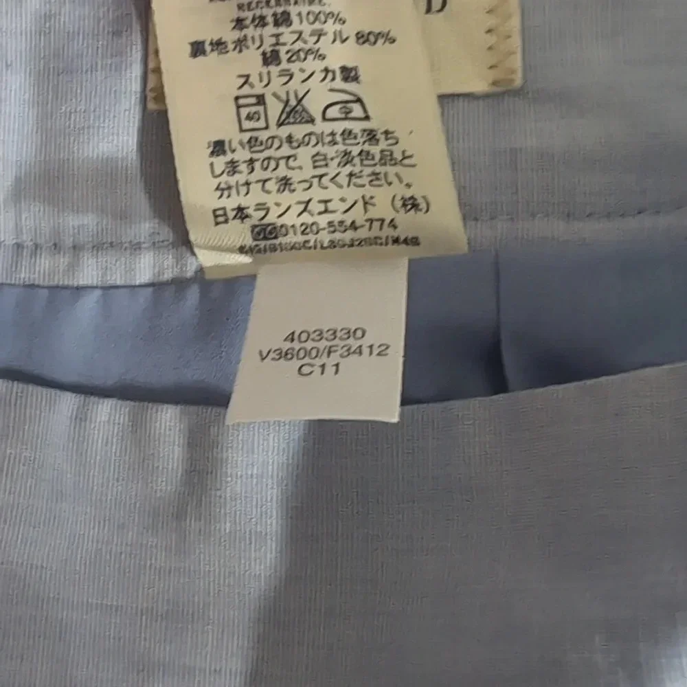 Lands' End Canvas Blue Cotton Mini Skirt - Picture 7 of 9
